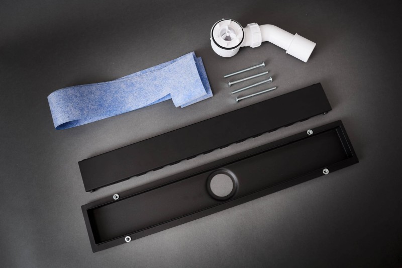 stalowy odpływ liniowy Basic - IDEA - zestaw