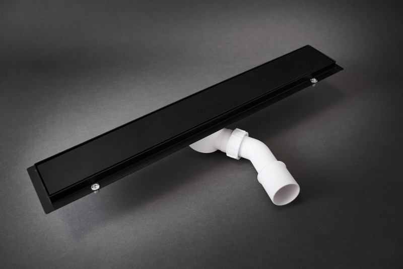 Stalowy odpływ liniowy czarny