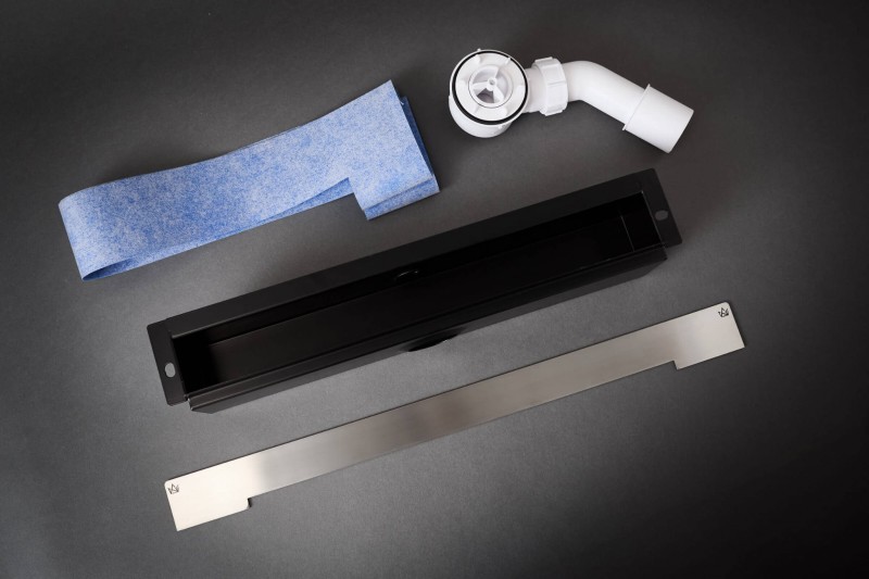 Stalowy odpływ ścienny