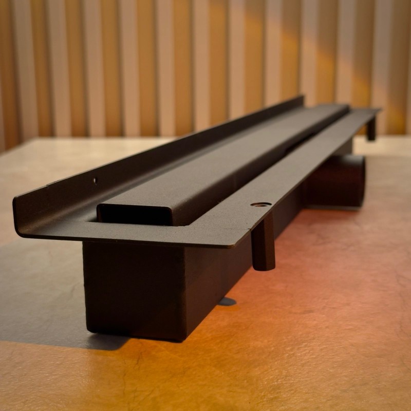 Odpływ liniowy przyścienny LINE PRO czarny - superniski