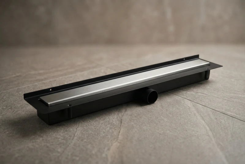 Złożony przyścienny odpływ stalowy LINE PRO