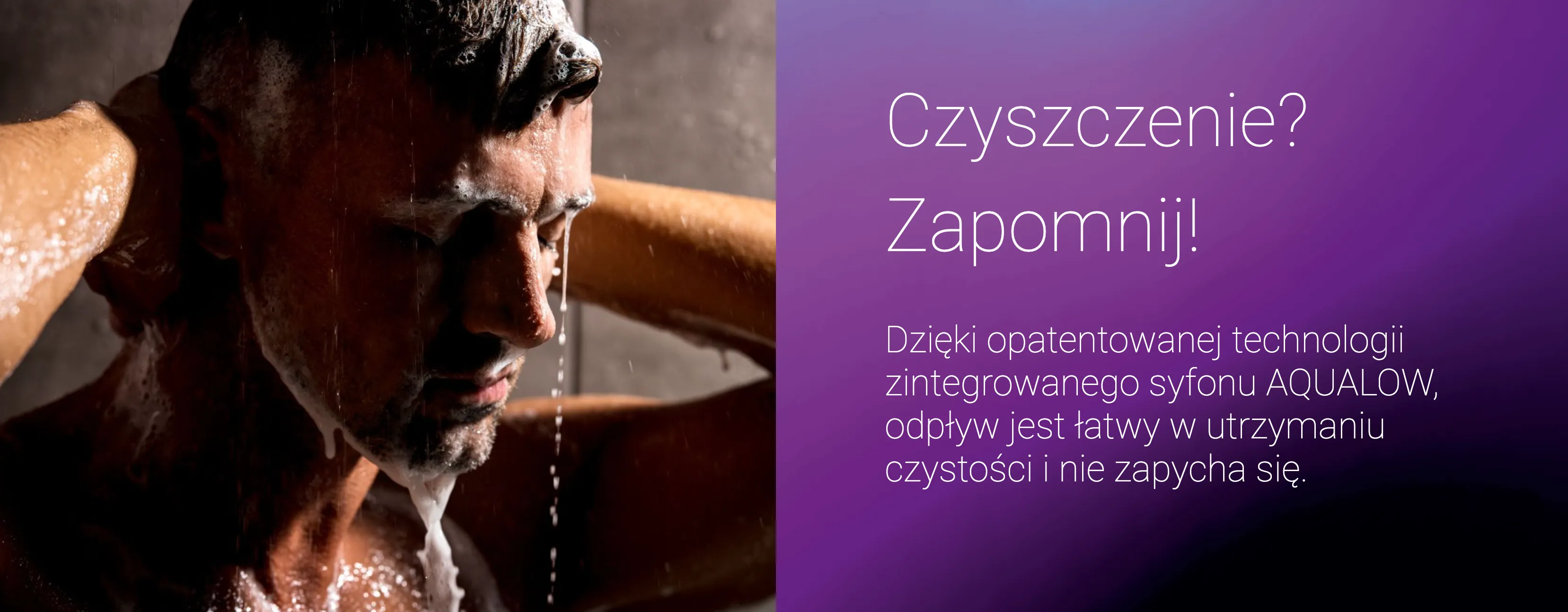 Łatwe czyszczenie odpływu LINE PRO